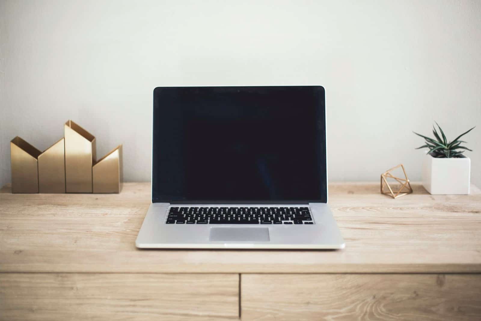 Professional desktop application workflow on a laptop