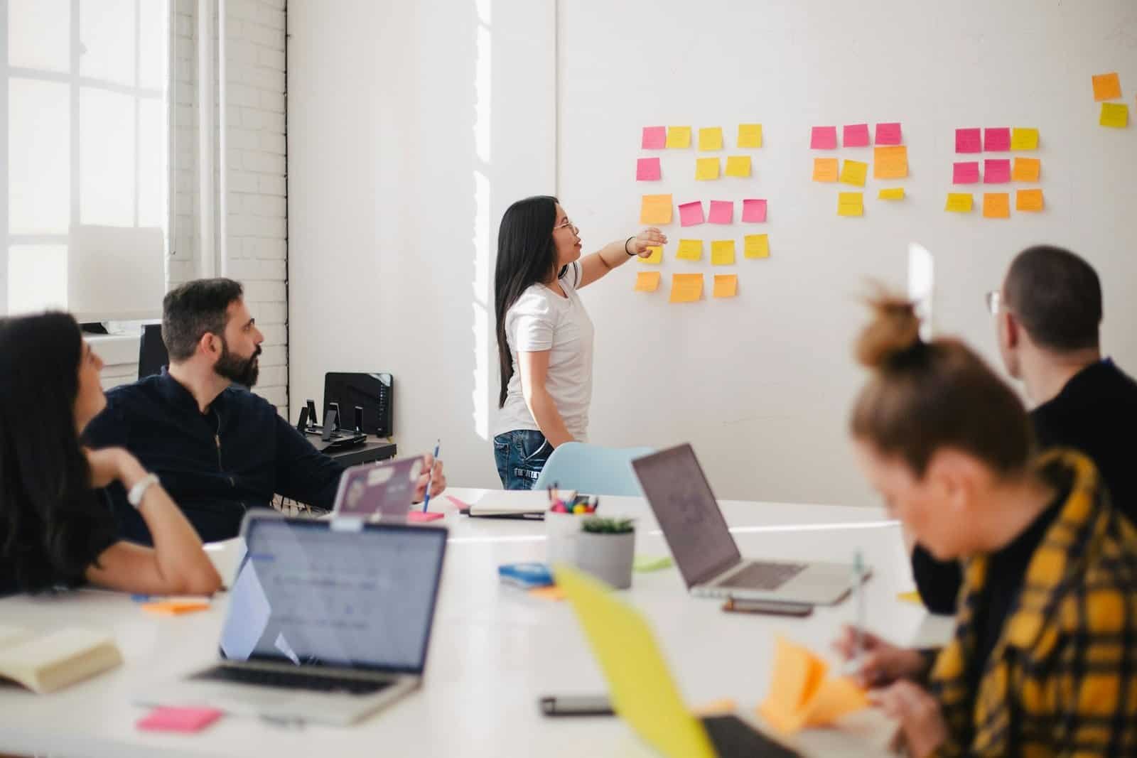Marketing team planning a lead generation campaign
